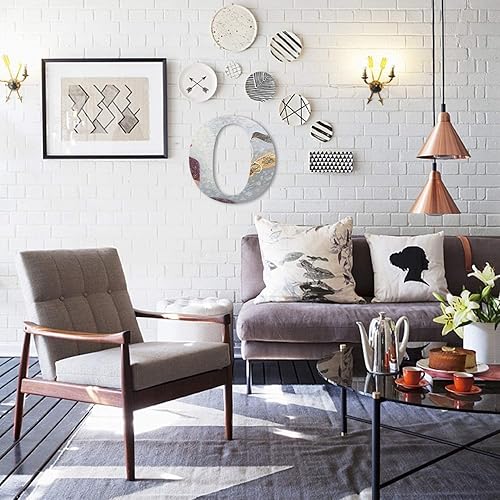 Miniatura 5 de Letras de madera de 12 pulgadas de alto, letras de madera sin terminar de 0.28 pulgadas de grosor, letras de madera en blanco para decoración de