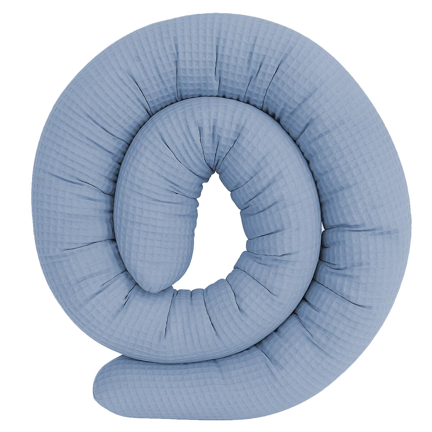 Bettschlange Stillkissen, Weiche Bettrolle, Seitenschläferkissen, Vielseitiges Lagerungskissen für Erwachsene, Blau (400 cm)