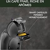 Krups Nescafé Dolce Gusto Machine à café capsules multi-boissons, 0.8 L, 15 bars, Cafetière compacte, Arrêt automatique, Taille de boisson réglable, Mini Me, Noir/Anthracite KP123810 - 3