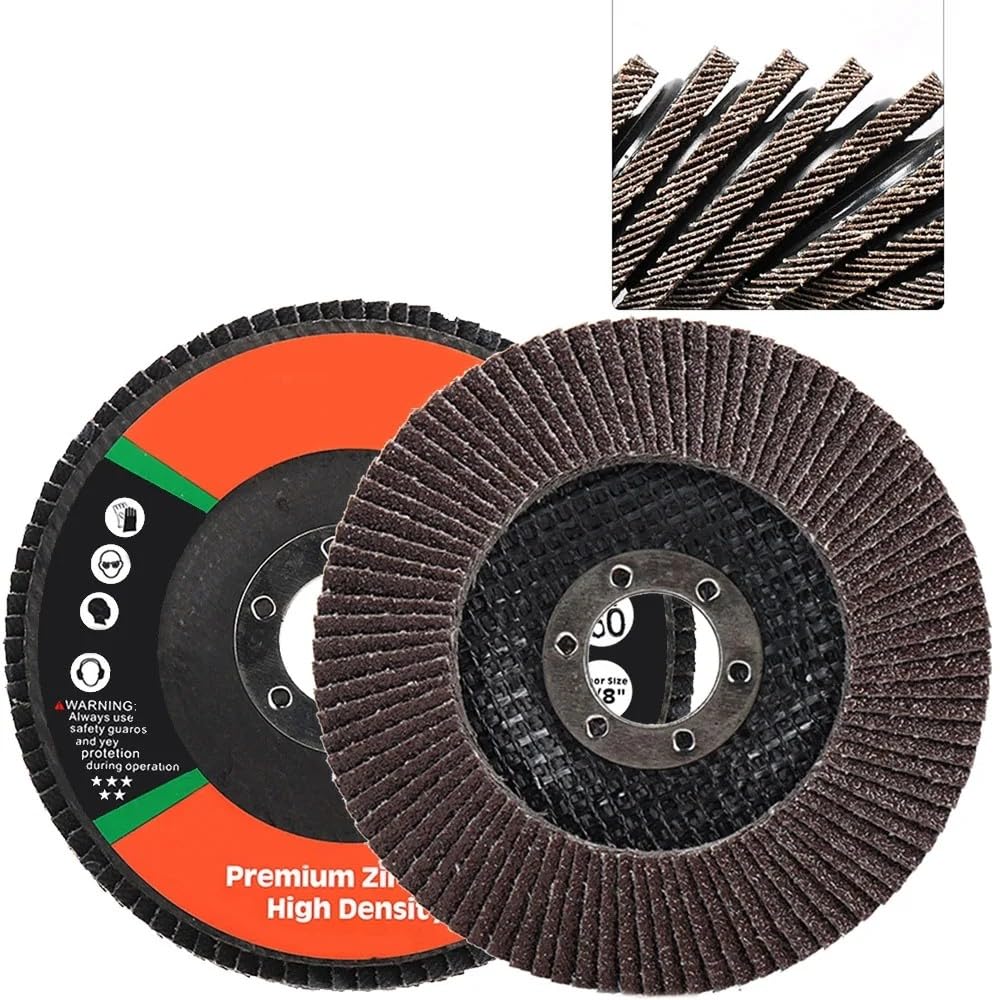 Dischi lamellari per smerigliatrice angolare, 10 Pezzi 75mm 3 Pollici Dischi abrasivi 80 Grana Mole Lame for smerigliatrice angolare