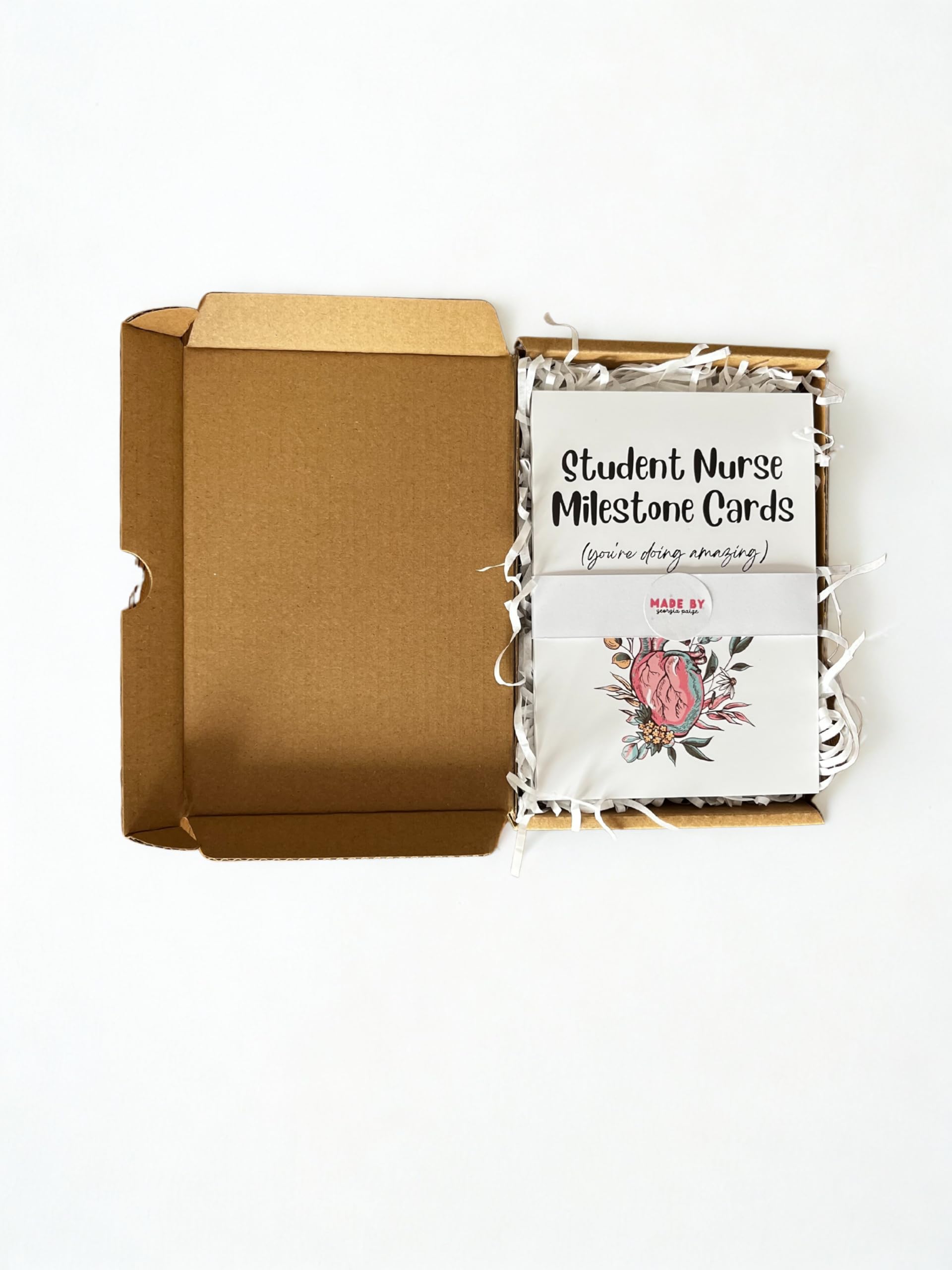 Student Nurse Milestone Cards, Achievement Tracking Cards, Student Nurse Gifts, Set of 20 (Handpacked in Presentation Box)