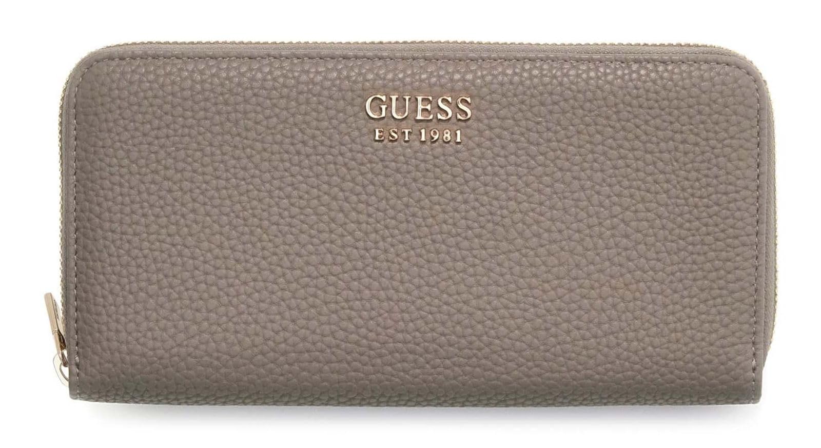 Porte-Monnaie GUESS Brenton SLG Zip Around en Taupe Durable