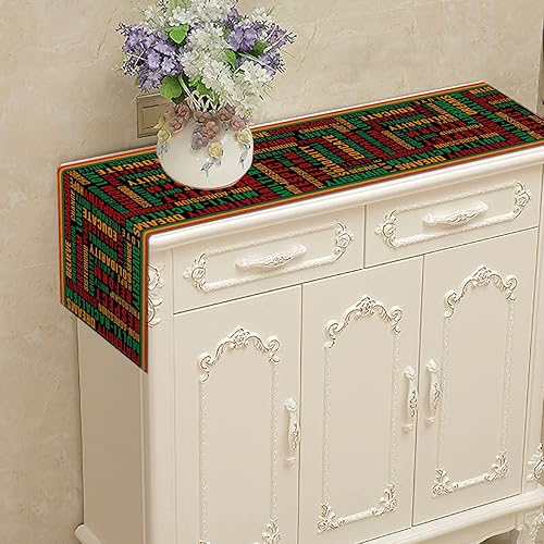Miniatura 3 de Nepnuser Camino de mesa Black History Month Juneteenth Black Pride Party comedor cocina decoración interior y exterior 13 x 90 pulgadas