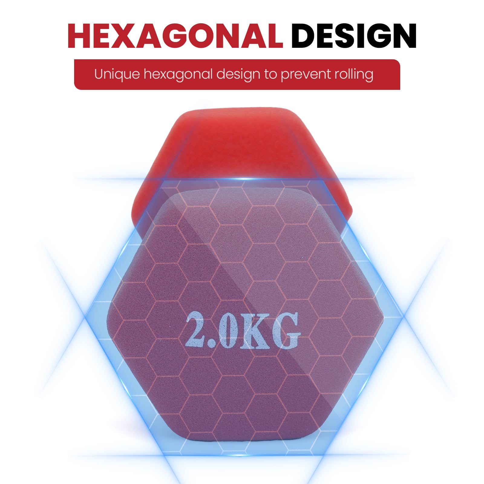 Hantle 1–5KG – Zestaw Hantli do Ćwiczeń, Hantle Fitness do Treningu w Domu