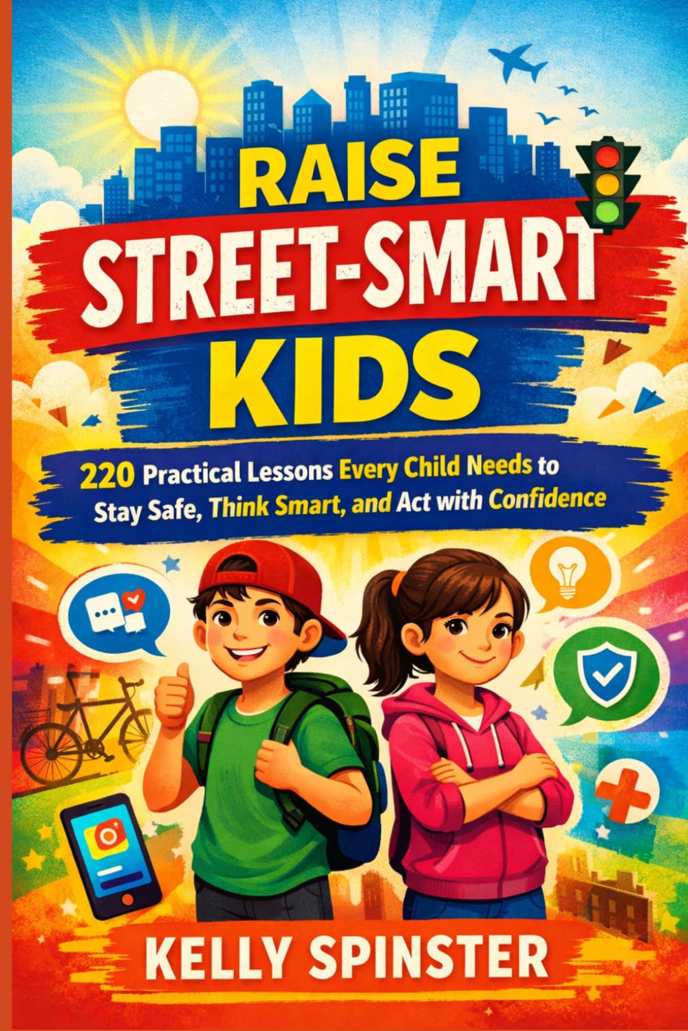 Raise Street-Smart Kids: 220 Practical Lessons Every Child Needs to Stay Safe, Think Smart, and Act with Confidence