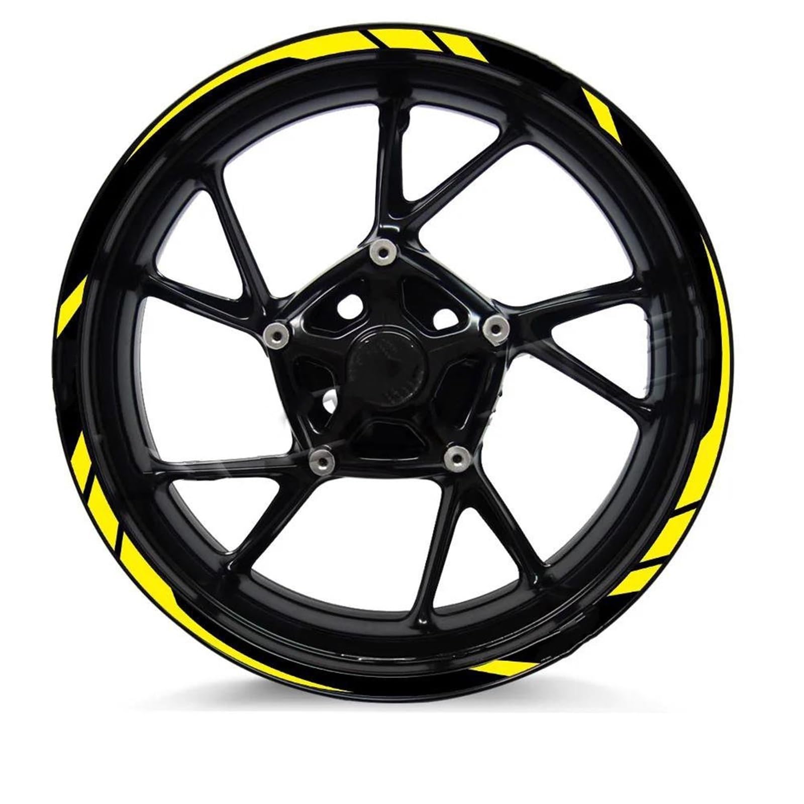 Motorcycle Wheel Sticker for Ducati for Hypermotard 950 for Diavel 1260 V4 for Multistrada 1200s Reflective Motorcycle Wheel Sticker Stripe Decal(17 Inch 009)