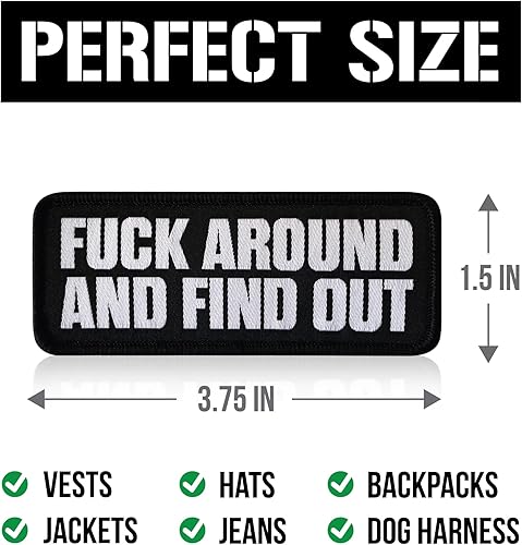 Miniatura 5 de Parches de PVC FAFO  Parche de moral militar para chaqueta, mochila, arnés para perro  Gancho y bucle, accesorios Molle (Acronym - Blanco (tejido))