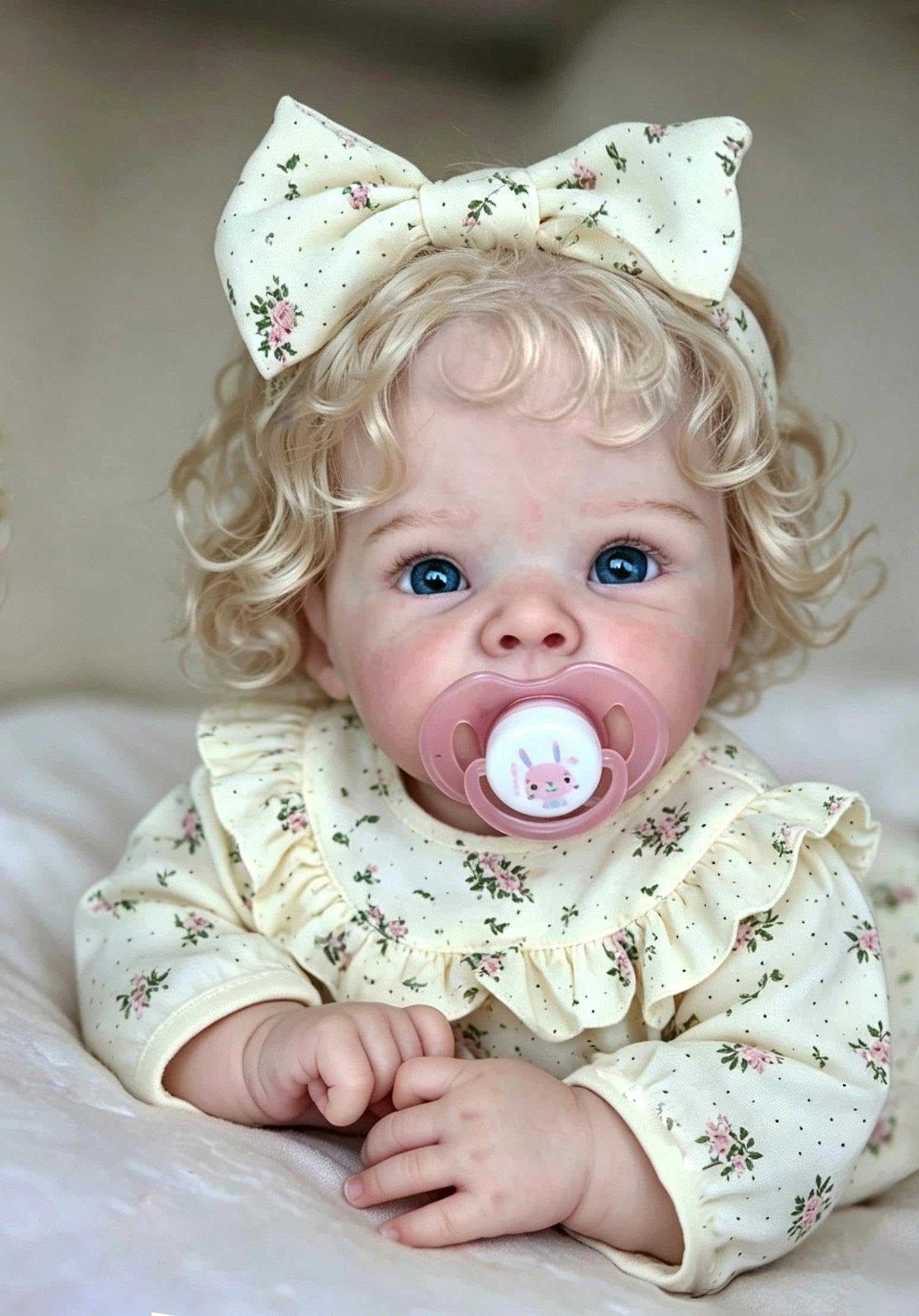 Zero pam Reborn Baby Mädchen 50CM Reborn Baby Vollvinyl Lebensecht Puppe