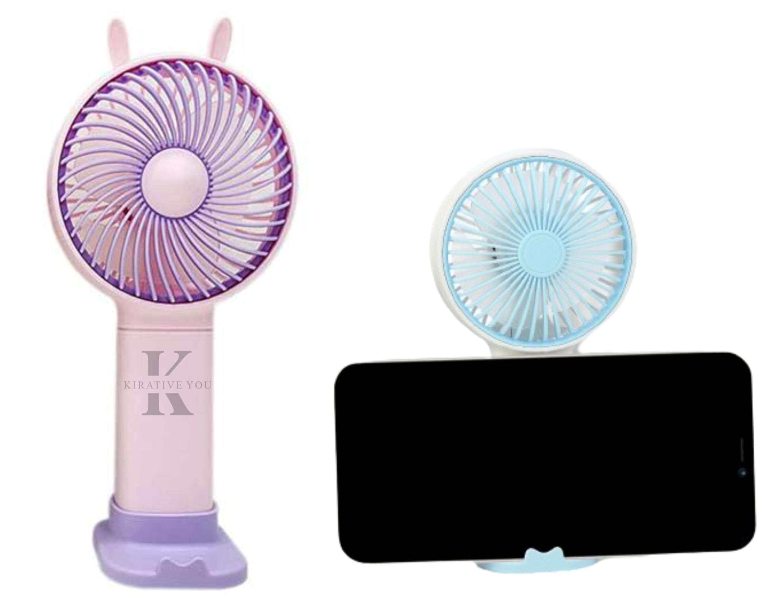 KIRATIVEYOU Mini Portable Fan, USB Rechargeable Battery, Handheld Tabletop Makeup Fan, High Speed, Fan for Indoor, Outdoor Use for Travel, Office, Kitchen, Personal Small Desk Fan (Pink) (B0D2QTCZ65) Amazon Price History, Amazon Price Tracker