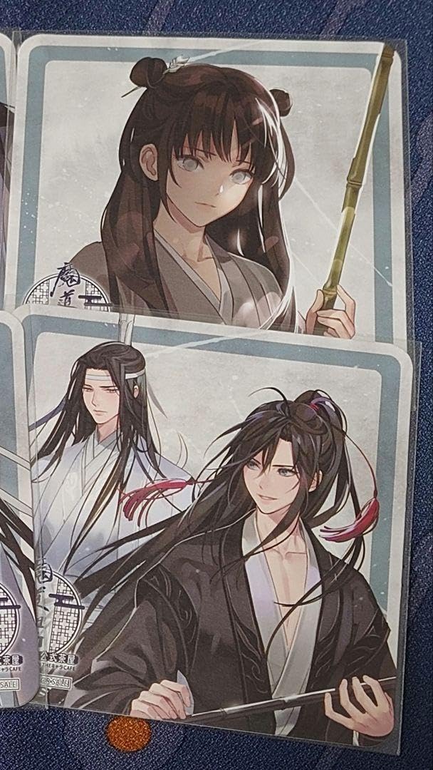 魔道祖師 The キャラカフェ コースター セット 魔道祖師 THE キャラカフェ コースター江澄 BD 魏無羨 藍忘機 五