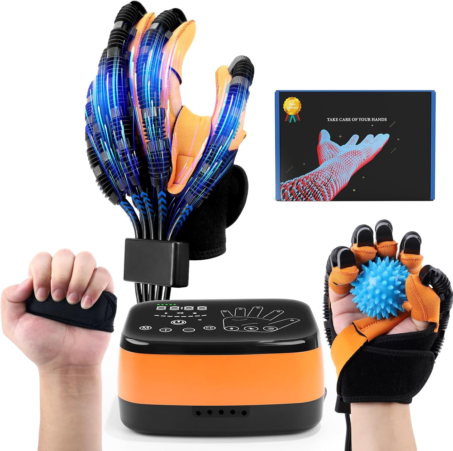 Rehabilitation Robot Gloves Pro, FSA/HSA Eligible Rehab Glove for Stroke Patients, Hand Finger Exercisers, Paralysis Hand Strengthening Trainer Device for Stroke, ALS, Arthritic, Right-S Hand-Right-S