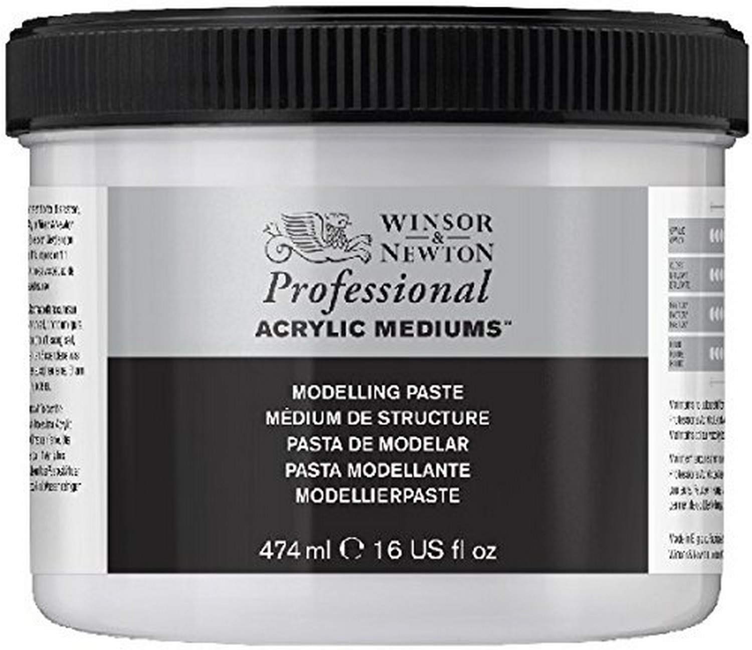 Winsor & Newton Professional Acrylic Medium Modelling Paste, 474ml