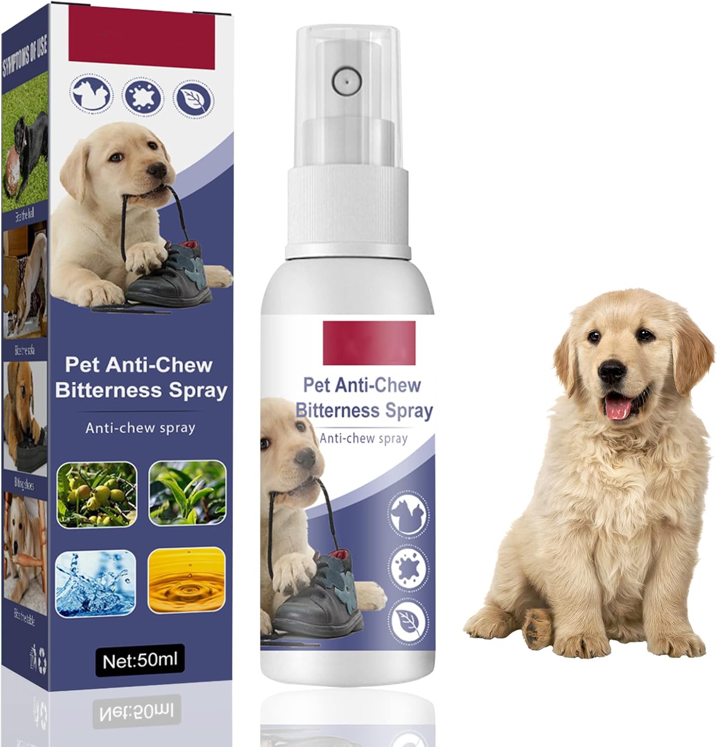 Ganbaro Spray for Dogs to Stop Chewing, Dog Spray to