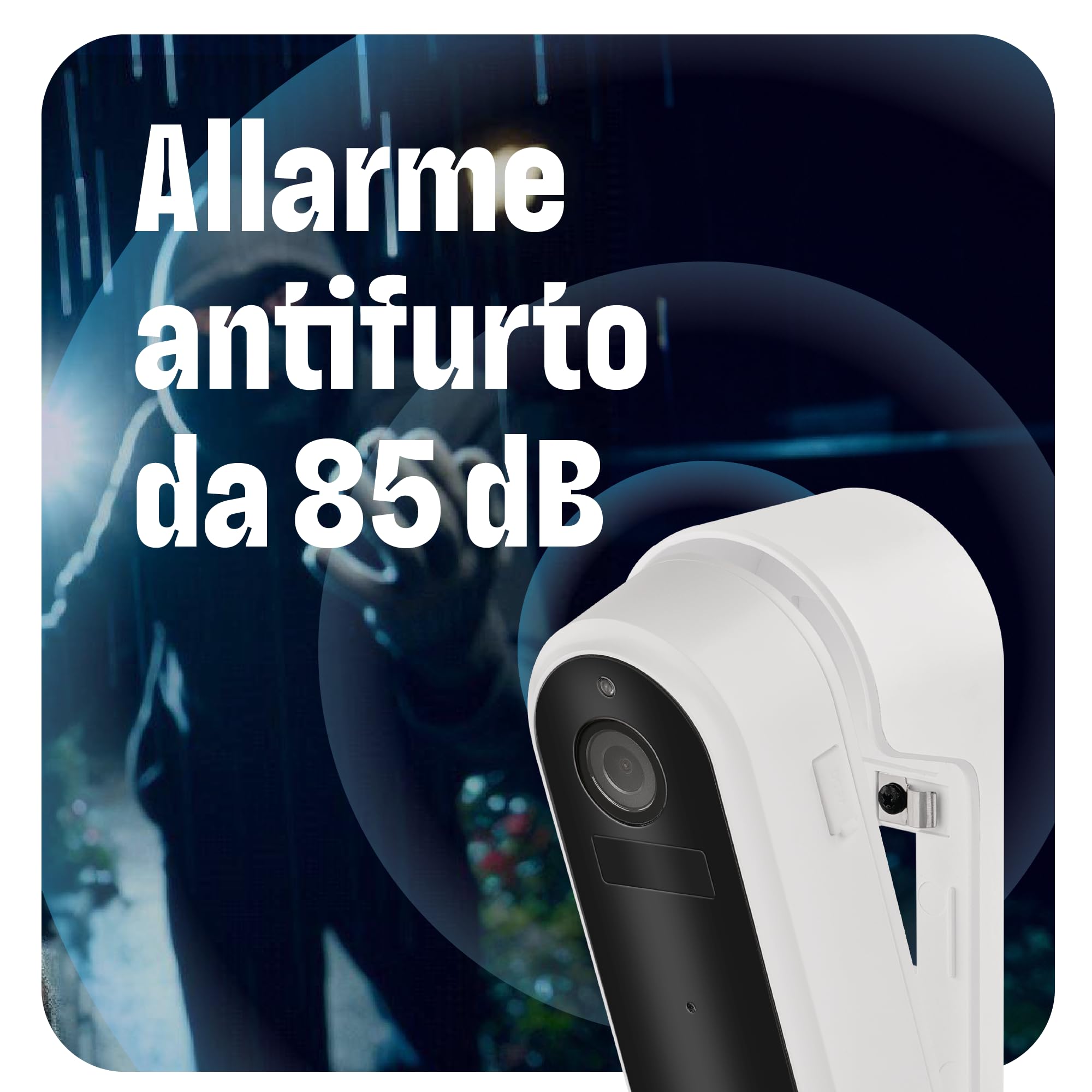 OMAJIN by Netatmo Campanello Intelligente 2K wireless, batteria, suoneria inclusa, rilevamento movimenti/persone, IP65, monitoraggio zone, audio bidirezionale, archiviazione SD/Cloud, OVD-01