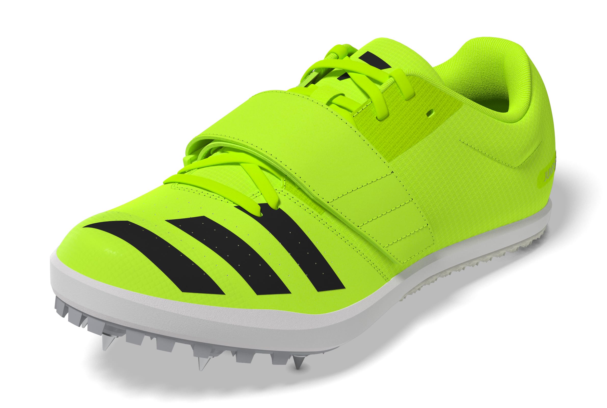 adidas Men's Jumpstar Track and Field Sneaker, Lucid Lemon/Halo Silver/Halo Silver, 9.5