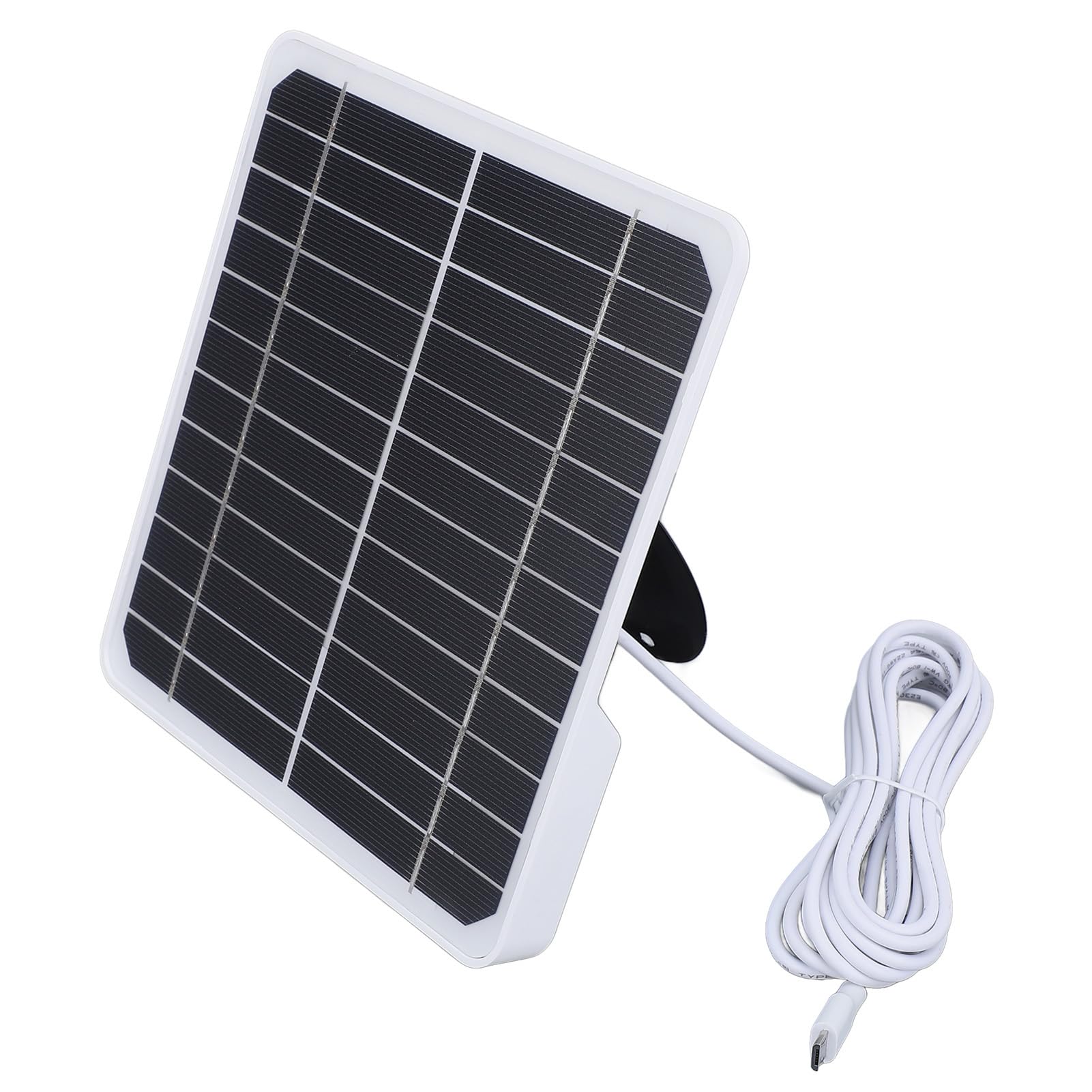 aqxreight Panneau Solaire à Montage Mural Monocristallin 20W avec Cote IP68 et Support pour les Caméras de sécurité et les Appareils en Plein Air