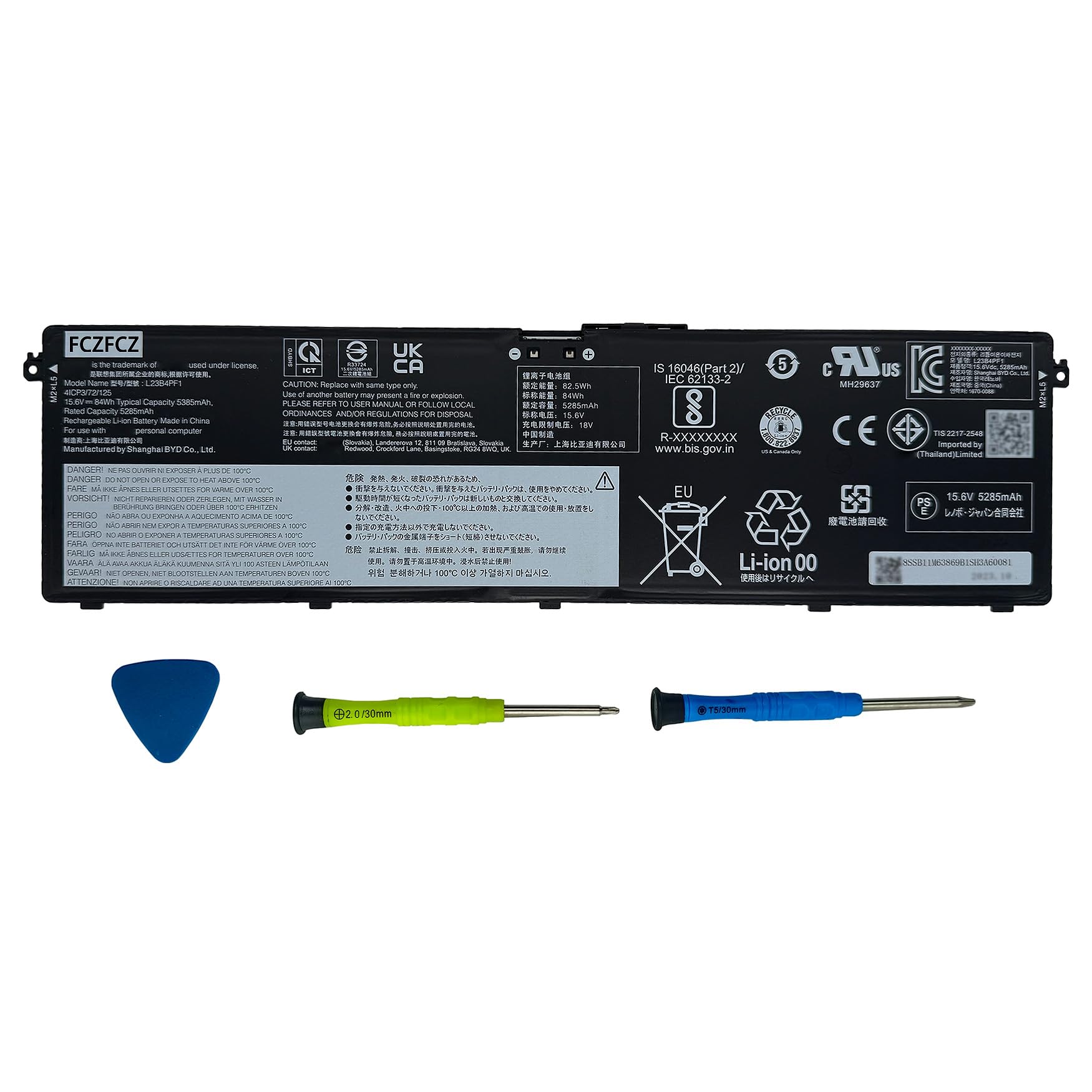 Amazon.com: FCZFCZ L23B4PF1 Laptop Battery 84Wh Replacement for