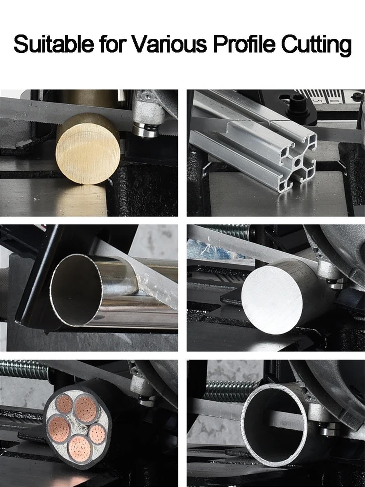 Sierra de corte de metal portátil de 1100 W, cortador de disco automático de mano de velocidad variable para metal y madera(C4)