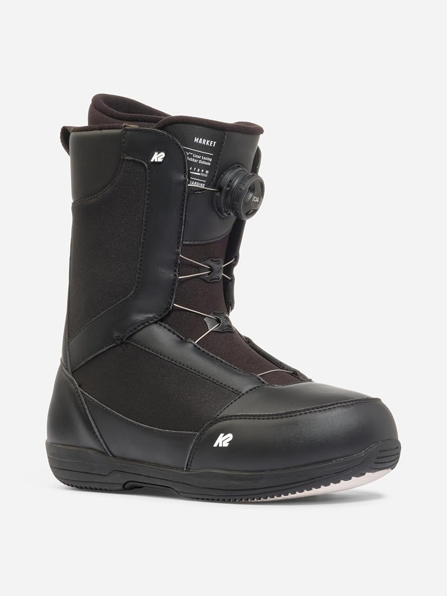 Market BOA Men's Snowboard Boots | Flex 2/10, Rubber Outsole, Articulating Cuff