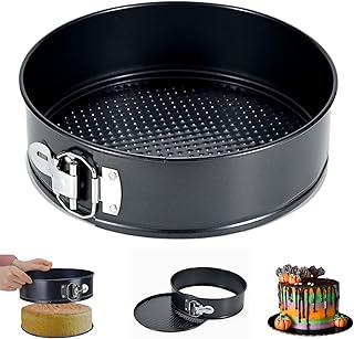 ELEBOX 7 inch Springform Cake Pan, Non-Stick Cheesecake Cake Tin with Leakproof Design and Removable Bottom, Round Cake Ba...