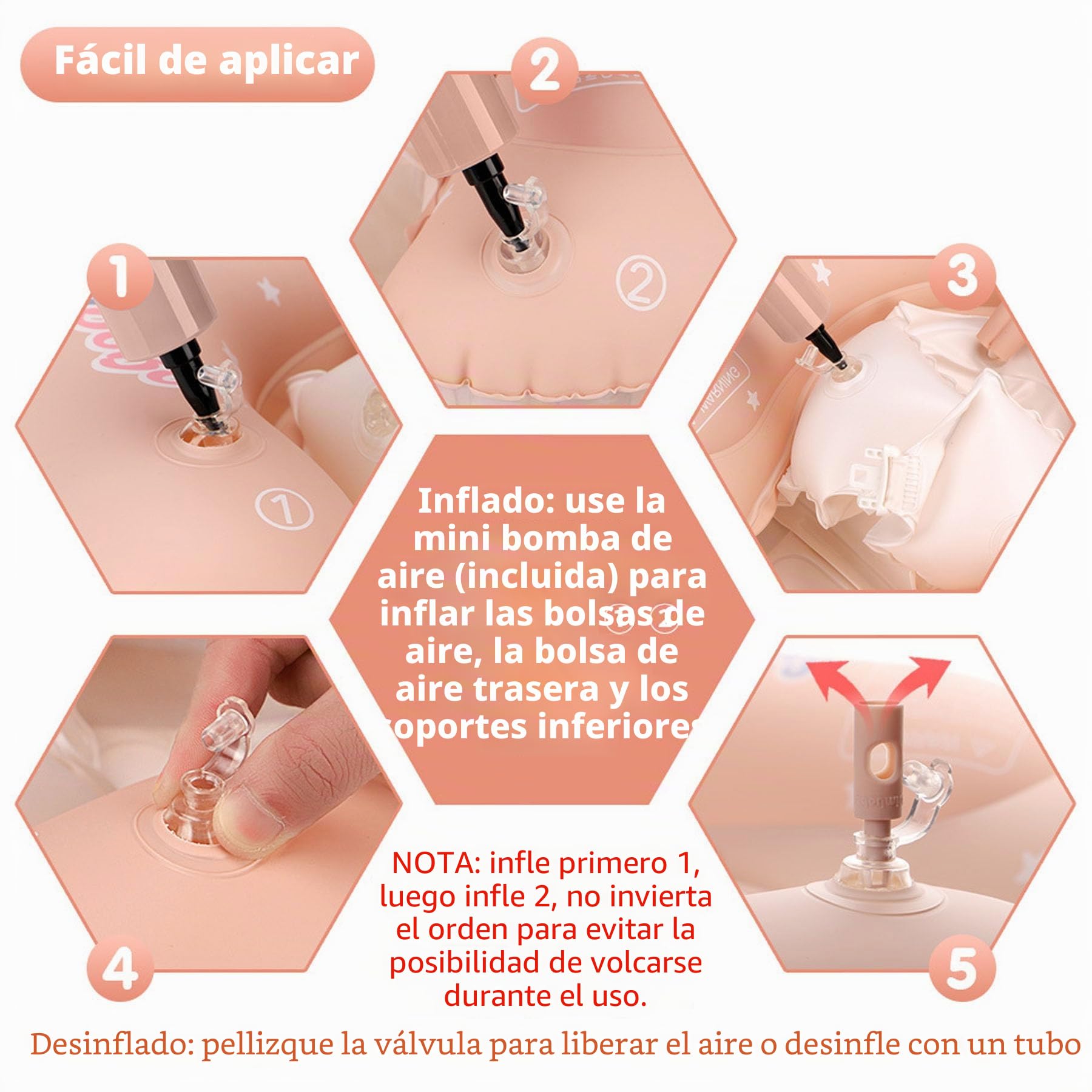 Flotador de natación para bebé con toldo extraíble, Flotador para bebé a Partir de 3 – 36 Meses, Correa de Hombro Ajustable, Flotador antivuelco, Flotador Inflable para bebé