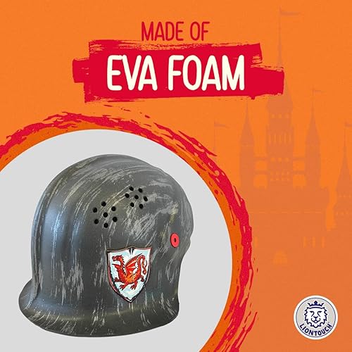 Miniatura 3 de Liontouch - Casco Amber Dragon Knight  3-8 años - Talla única  Juguete de espuma medieval para niños  Accesorio de armadura duradero y seguro para