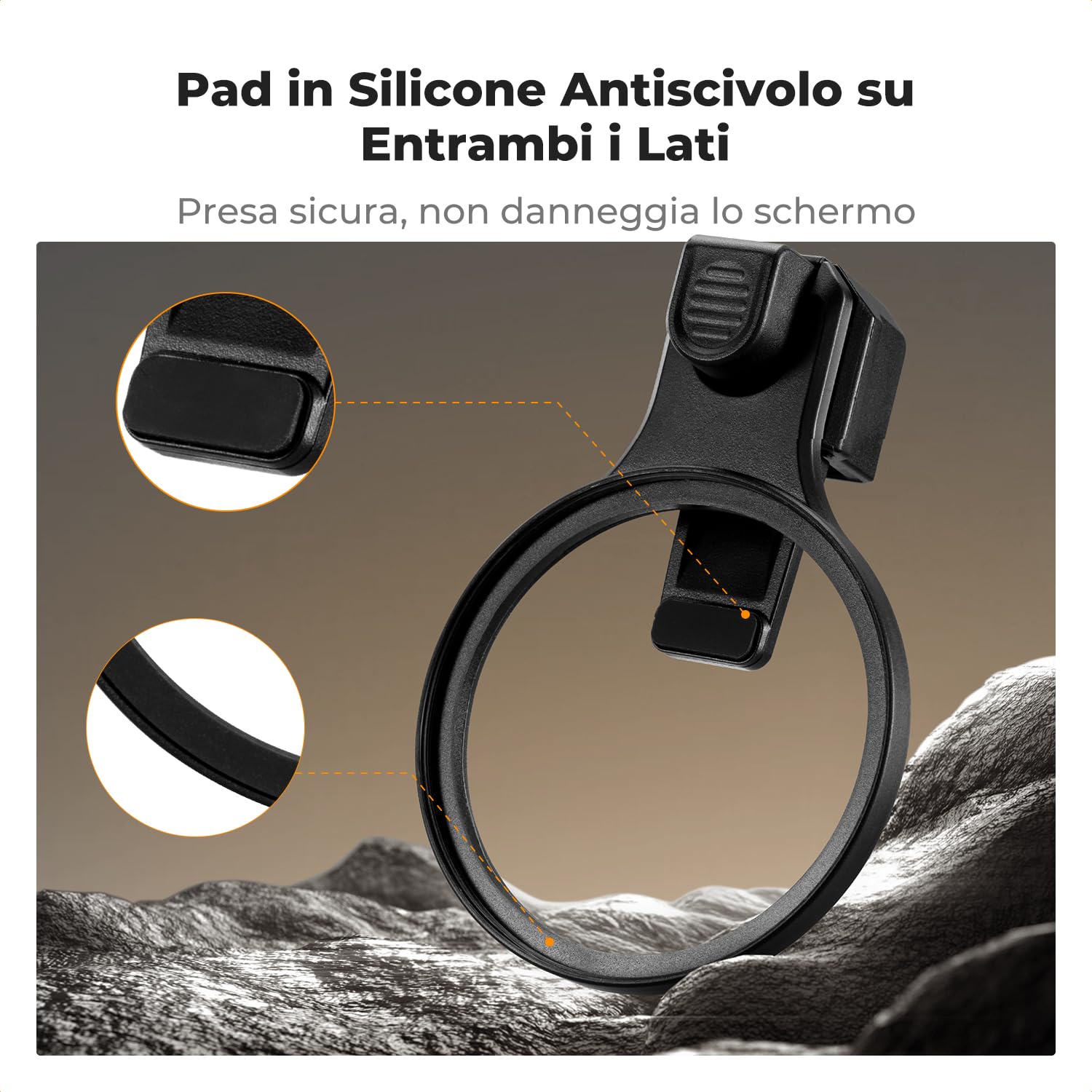K&F CONCEPT 67mm Kit Filtri CPL per Telefono Obiettivo, Press-Type, Filtro Polarizzatore Compatibile con iPhone 17/16/15/14/13/12, 16/15/14/13/12 Pro e Pro Max, Samsung