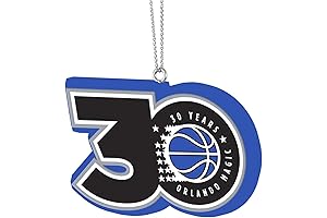 FOCO NBA Orlando Magic Holiday Christmas Resin Team Logo Ornament, Team Color, One Size (RONB18LGRTR)