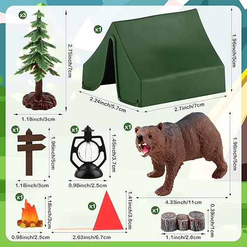 Miniatura 36 de Hooqict 26 piezas de decoraciones de pasteles de los años 80 y 90, decoraciones retro de los años 80 de hip hop con bolas de purpurina para cupcakes