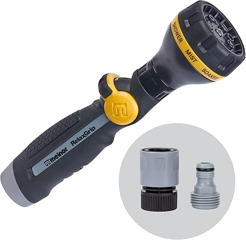 Miniatura 11 de Melnor 65187AMZ - Boquilla de gatillo trasero de múltiples patrones con adaptador