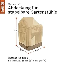 Vista 2 de Veranda cubierta de sillas apilables, Pebble