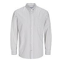 Jack & Jones Jjeoxford - Maglietta a Maniche Lunghe da Uomo LS Noos