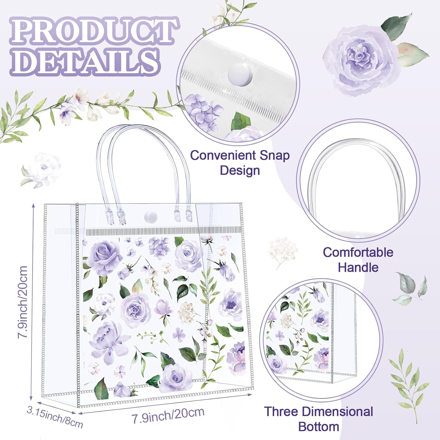 LemonRoad 24 Pcs Purple Floral Gift Sets for Women,Wedding Party Favors image 2