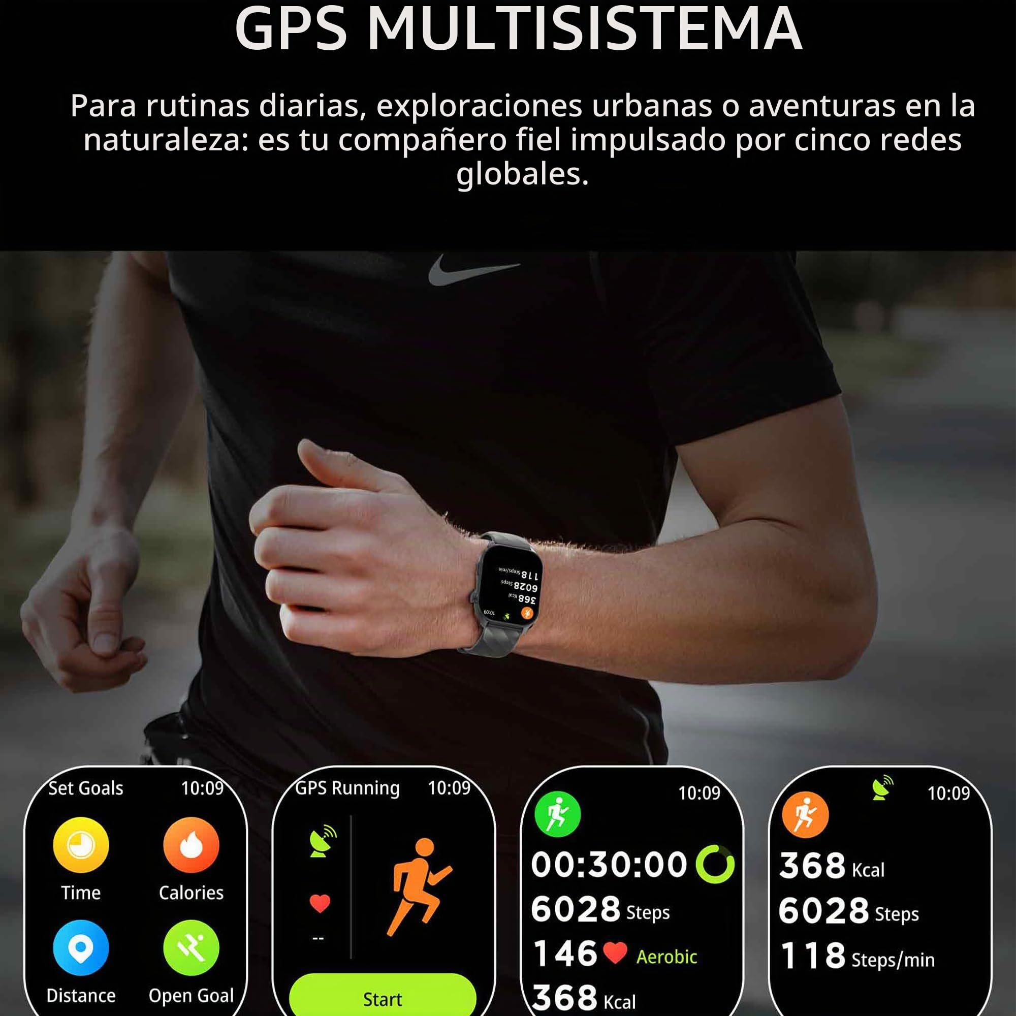 2,01" AMOLED Reloj Inteligente Mujer con Llamadas y Whatsapp, Smart Watch con 123 Modos Deportivos/SpO2/Sueño, Smart Watch 5ATM Impermeable Reloj Smartwatch Hombre para Android iOS (Plateado)