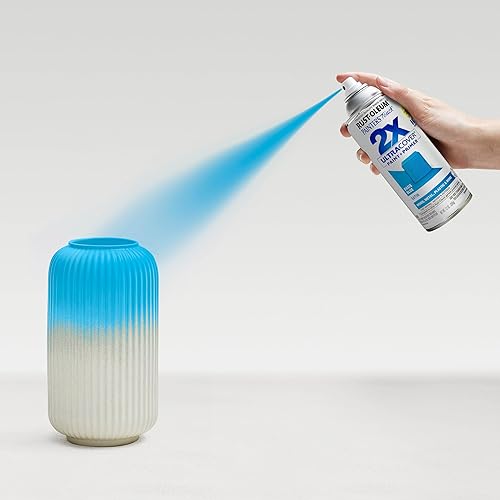 Miniatura 6 de Rust-Oleum 277991 Painter's Touch 2X Ultra Cover - Pintura en aerosol, 12 onzas, azul oasis satinado (paquete de 2)