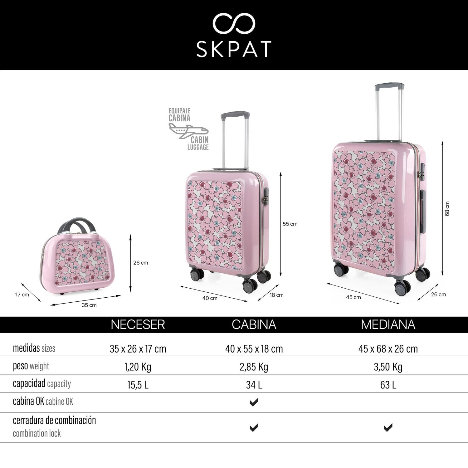 Kosmetikkoffer Hartschale Groß, Beautycase Damen, Trolley & Handgepäck Koff