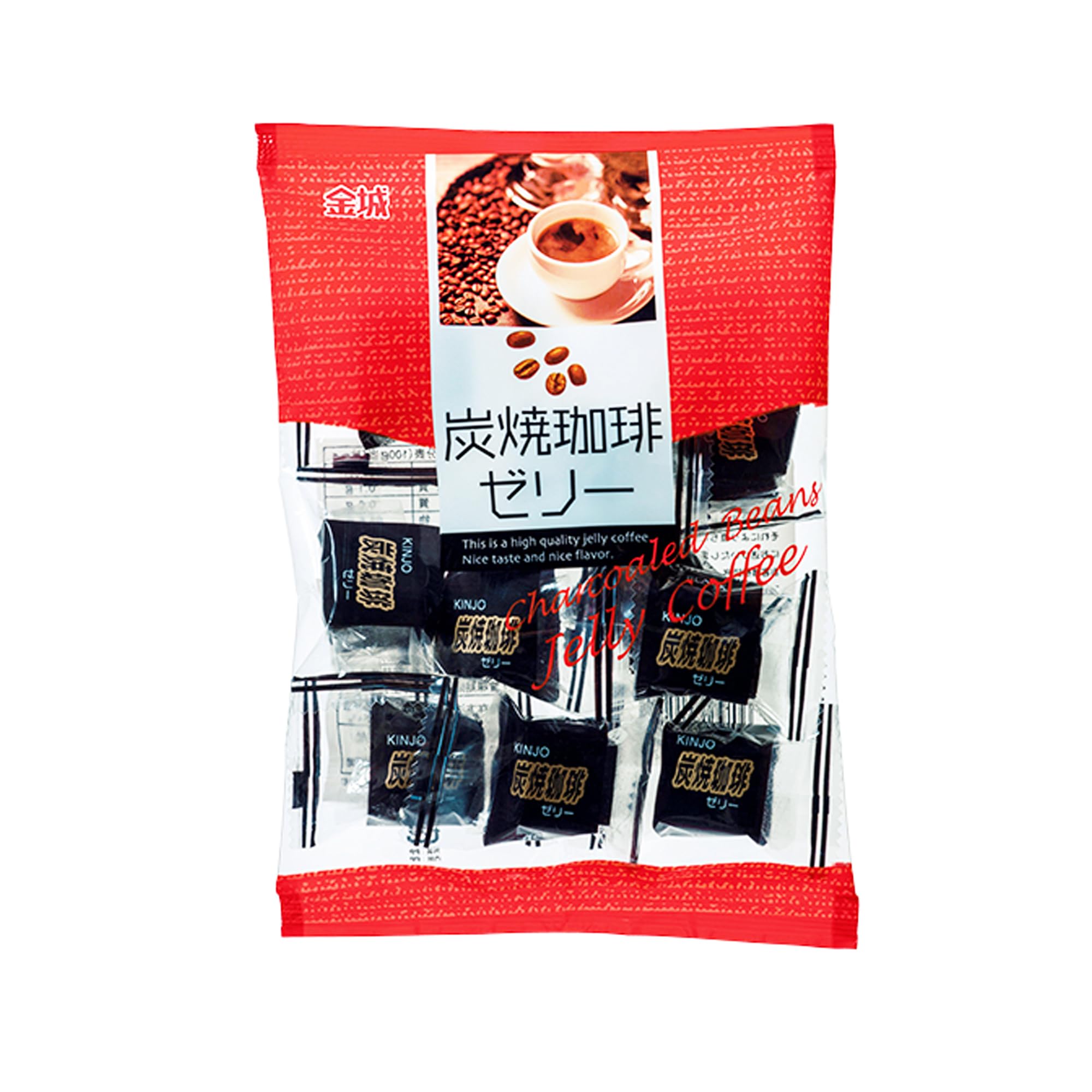 Amazon.co.jp: 金城製菓 炭焼珈琲ゼリー 110g×10袋 : 食品・飲料・お酒