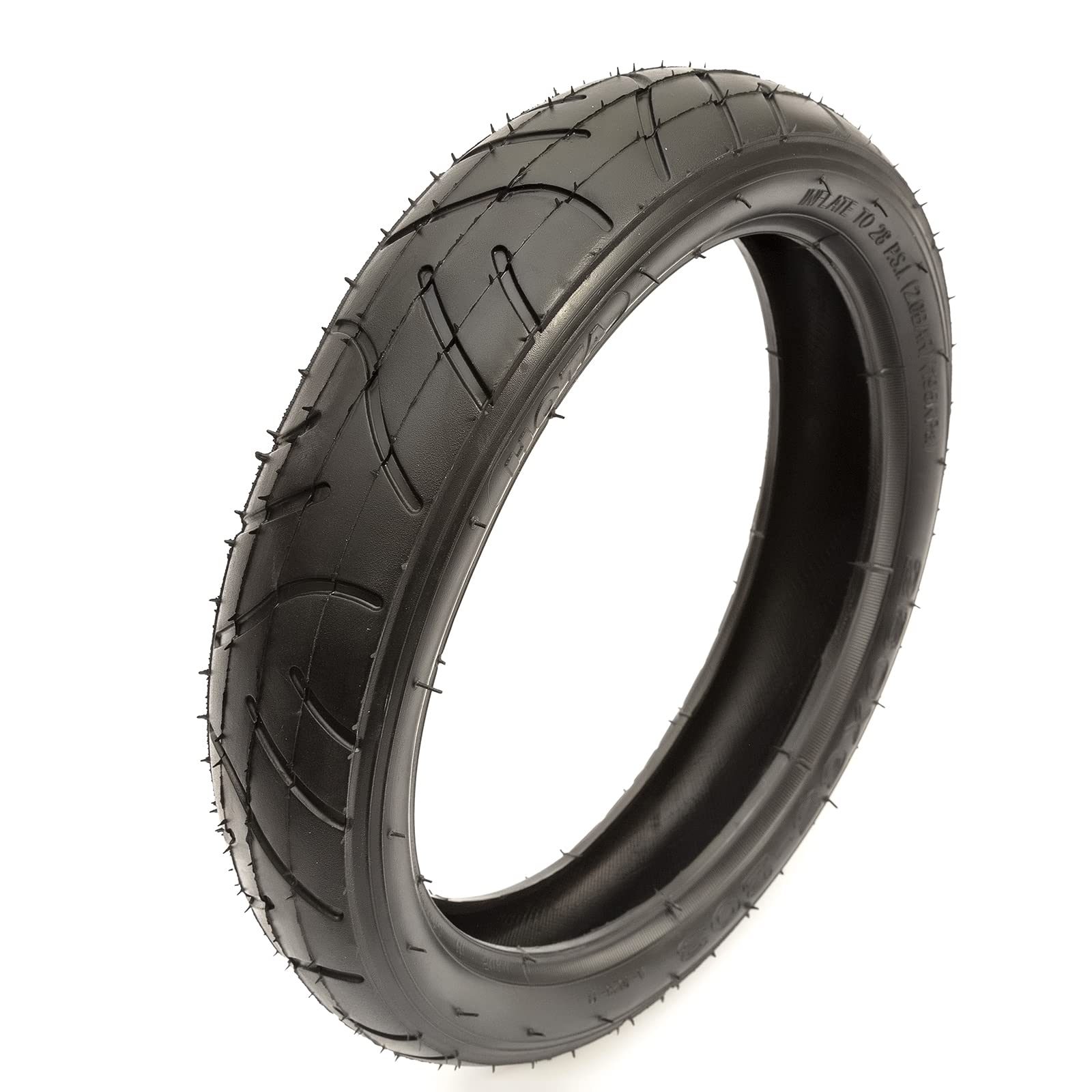 Replacement Tyre 280x65-203 Black Easy Rolling Tarmac Tread Pram Pushchair Stroller Buggy