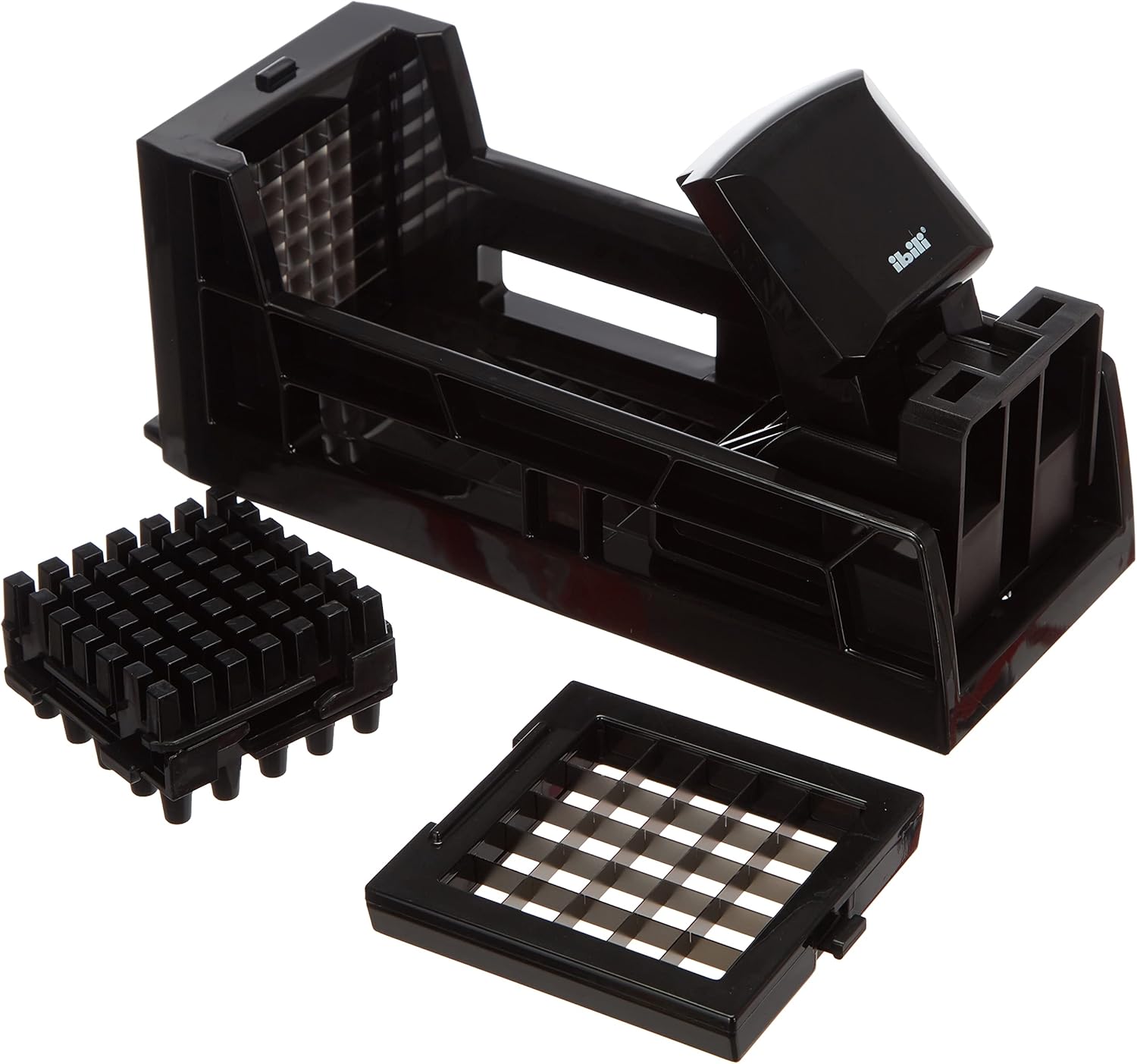 ibili Easycook Food Dicer Set, Stainless Steel, Black/Silver, 24 x 11 x 5 cm