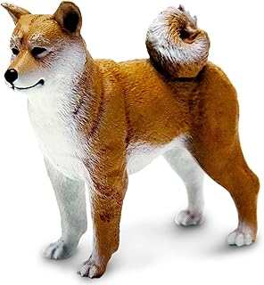 Safari Ltd. Shiba Inu Figurine - Lifelike 3" Plastic Dog Figure - Fun Educational Toy for Boys, Girls & Kids Ages 3+