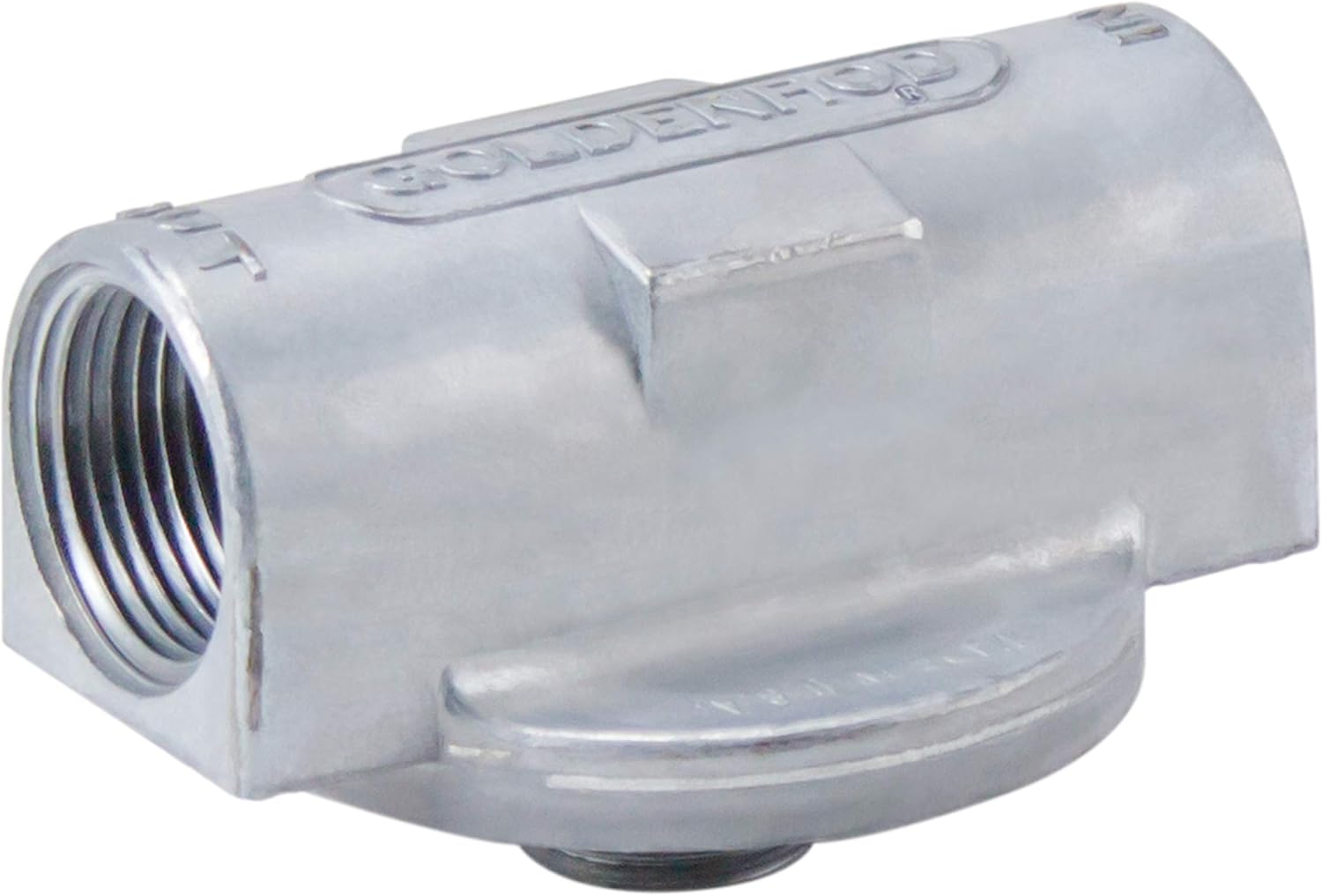 Dutton-Lainson Company - Goldenrod (570-1) Canister Fuel Tank Filter Top Cap with 1" NPT Fittings - Zinc Die-Cast Replacement Fuel Filter Cap Housing for Diesel Water Separator Models - Made in USA