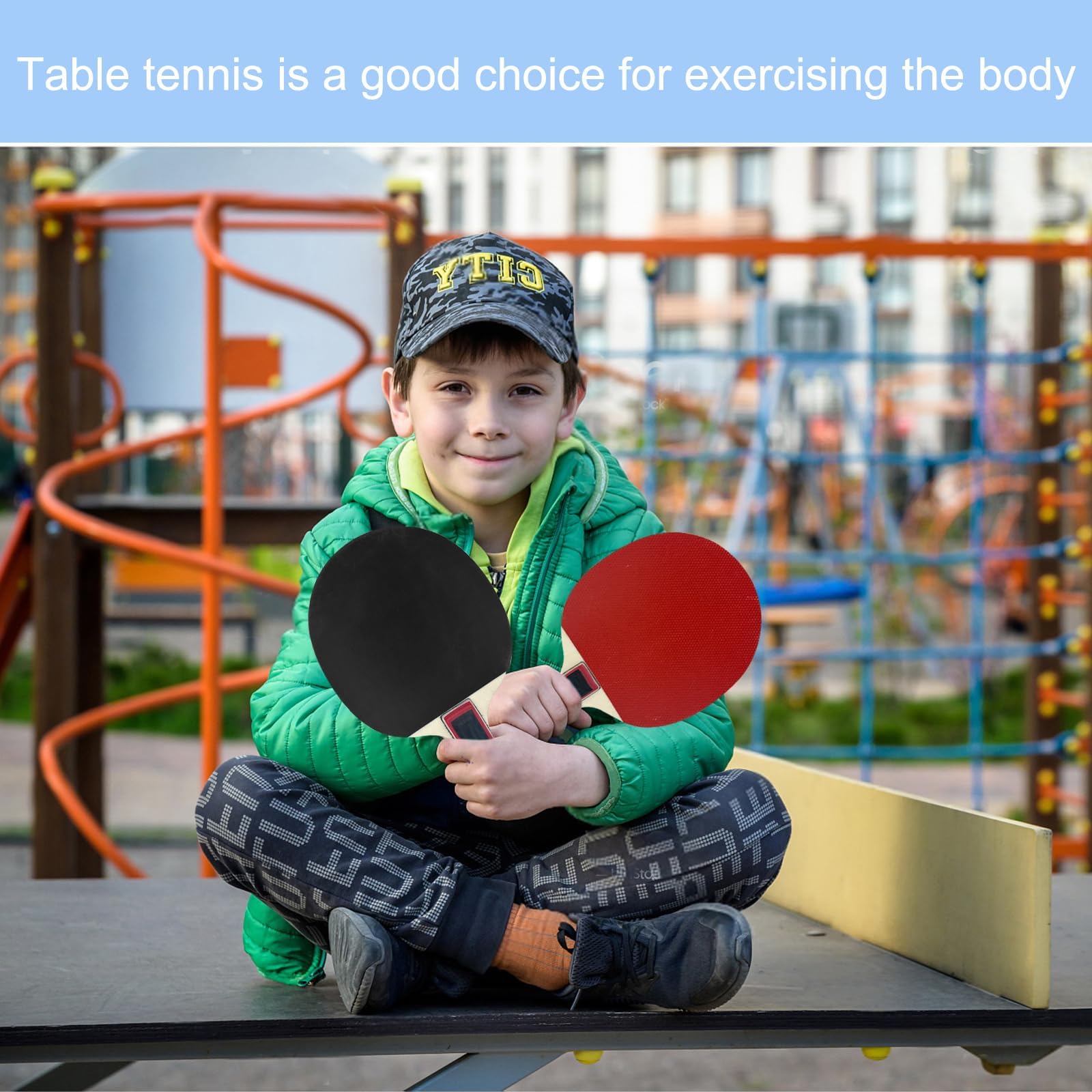 Gentpovth Ensemble de Raquettes de Ping-Pong Professionnel - 2 Raquettes, 3 Balles Mate, 1 Sac - Tennis de Table Hautes Performances pour Loisir, Entraînement, Amateurs, Experts