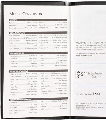 Miniatura 6 de DayMinder Planificador mensual 2016, 3-5/8 x 6-1/16 pulgadas, negro (SK53-00-16)