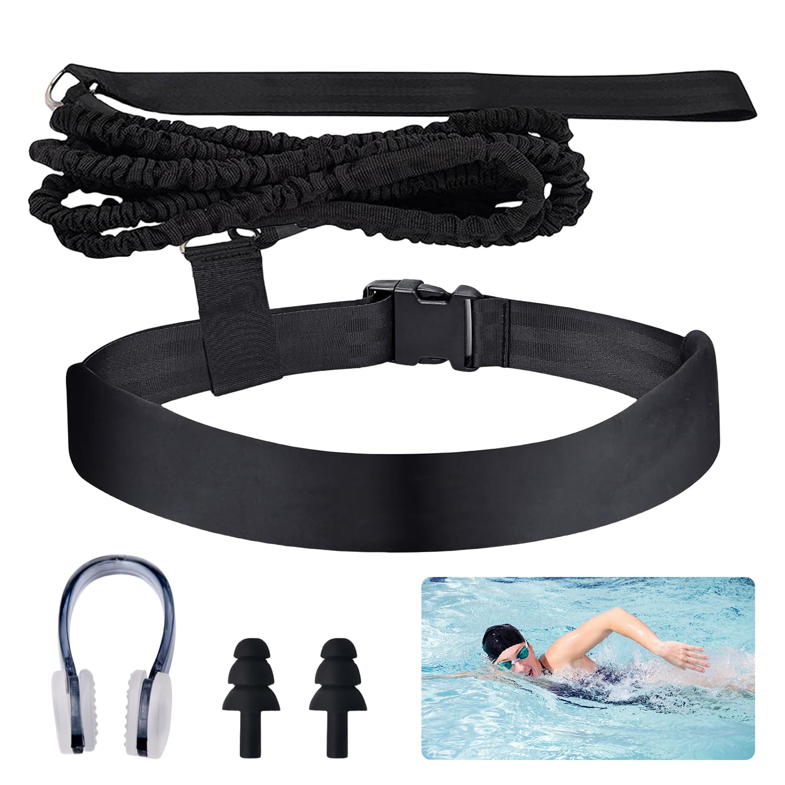 Cintura Da Nuoto Per Piscina, Swim Training Guinzaglio, Cintura Di Allenamento Per Il Nuoto Cinture Di Allenamento Per Nuotare Cintura Regolabile Cintura Per Allenamento Di Resistenza