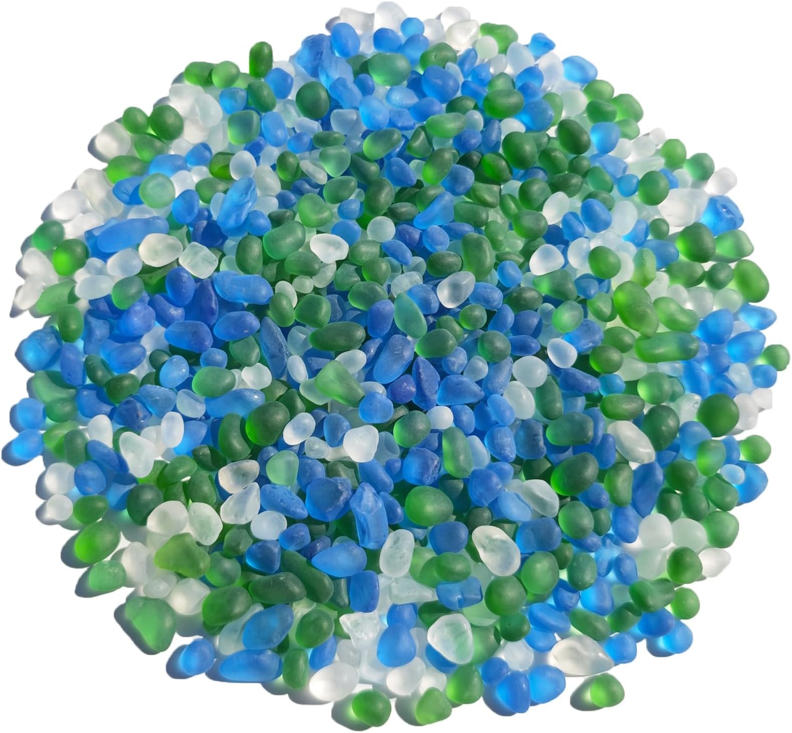 Green Mix Sea Glass Stones