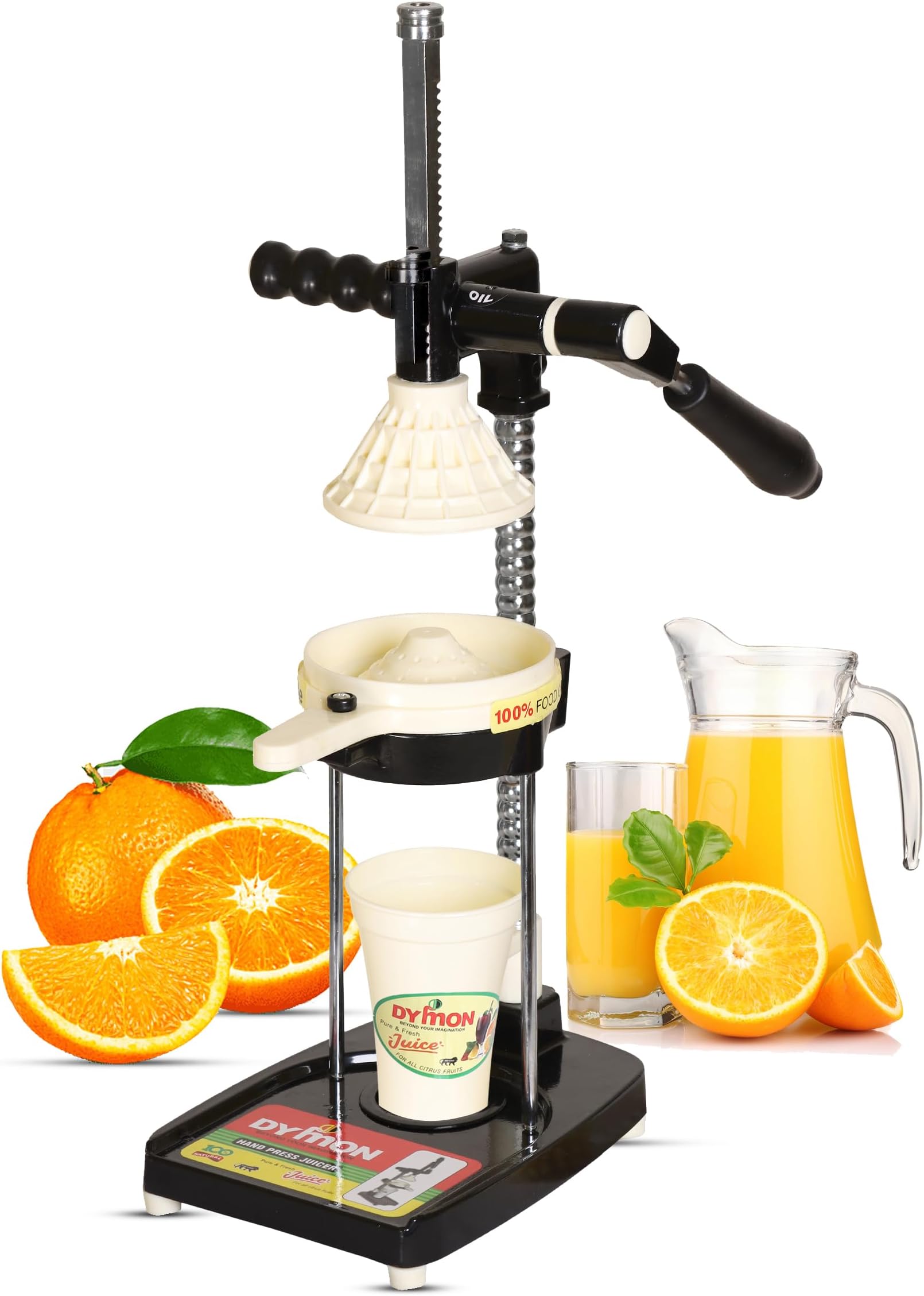 Buy Kalsi Hand Press Aluminium Juicer with free lemon squeezer (black