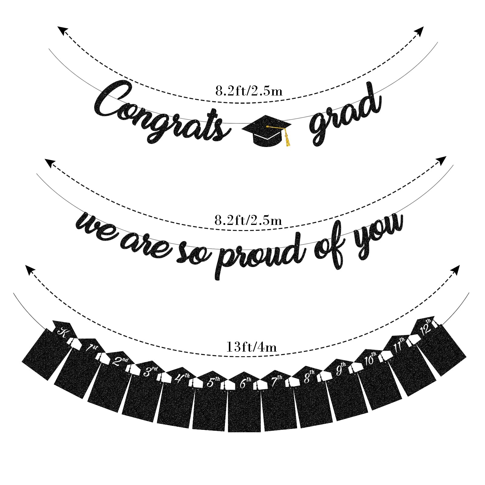 Tinbax Graduation Decorations Class of 2025 Party Supplies, Congrats Grad - Image 2