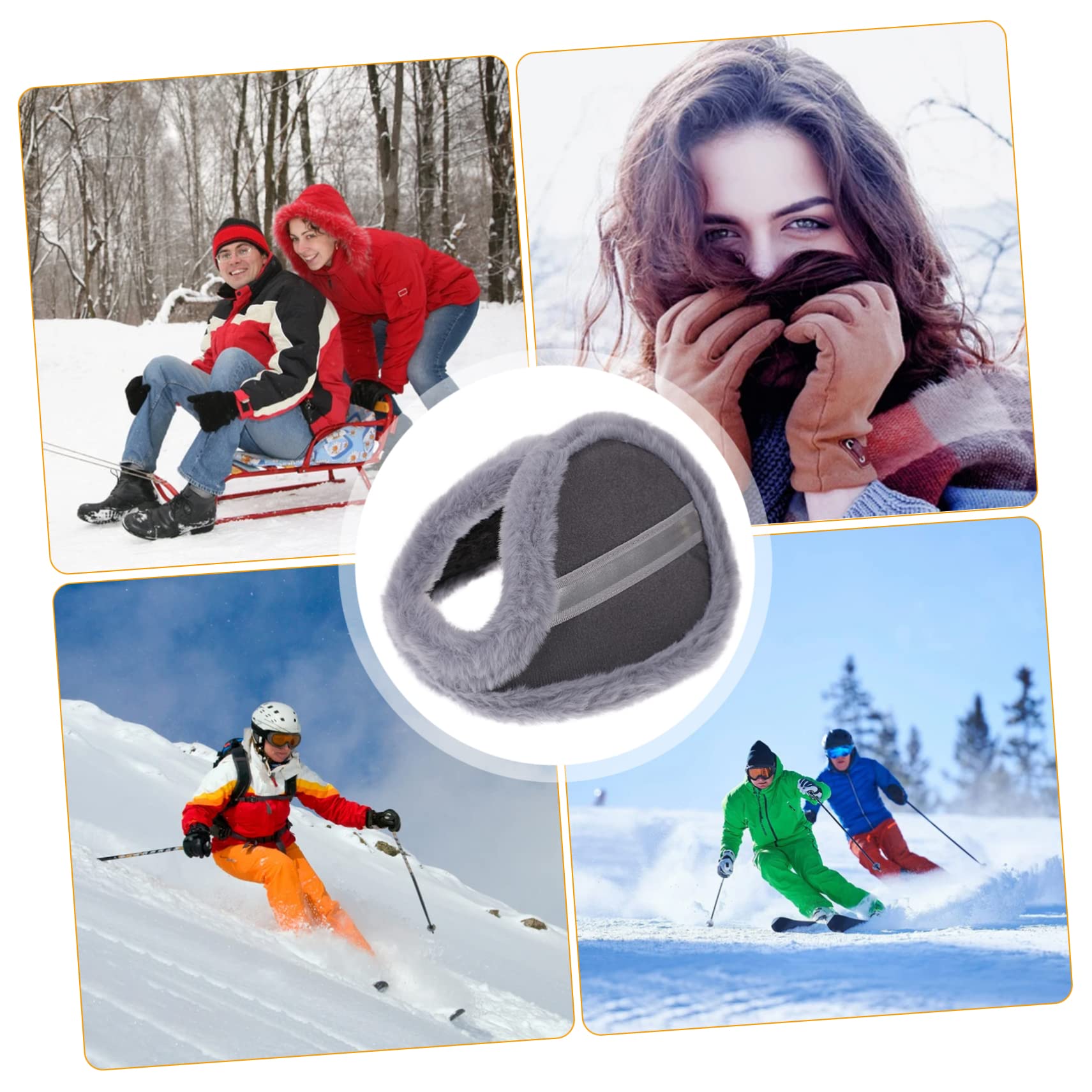 3piezas Orejeras Gruesas Para Invierno Calentadores De Orejas Térmicos Para Actividades Al Aire Protección Frío y Viento Diseño Ligero y Cómodo Adecuadas Para Esquiar