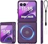 for Motorola Razr 2025 CaseRazr 2024 Case with Magsafe, [No Front Screen Protection] Ultra-Thin Matte PC Translucent Shockproof Phone Case for Moto Razr 20252024 Purple