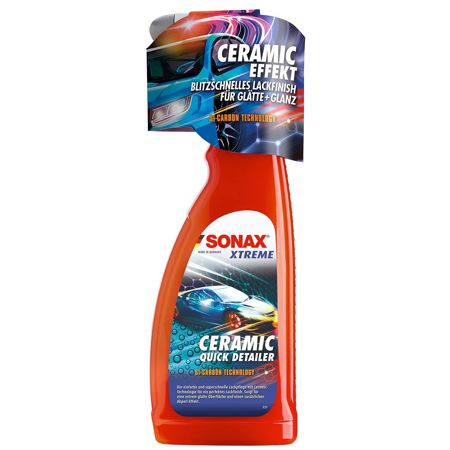 SONAX Ceramic Spray Versiegelung Set: Ceramic Spray Versiegelung, Ceramic Quick Detailer je 750ml + 2X Microfasertuch